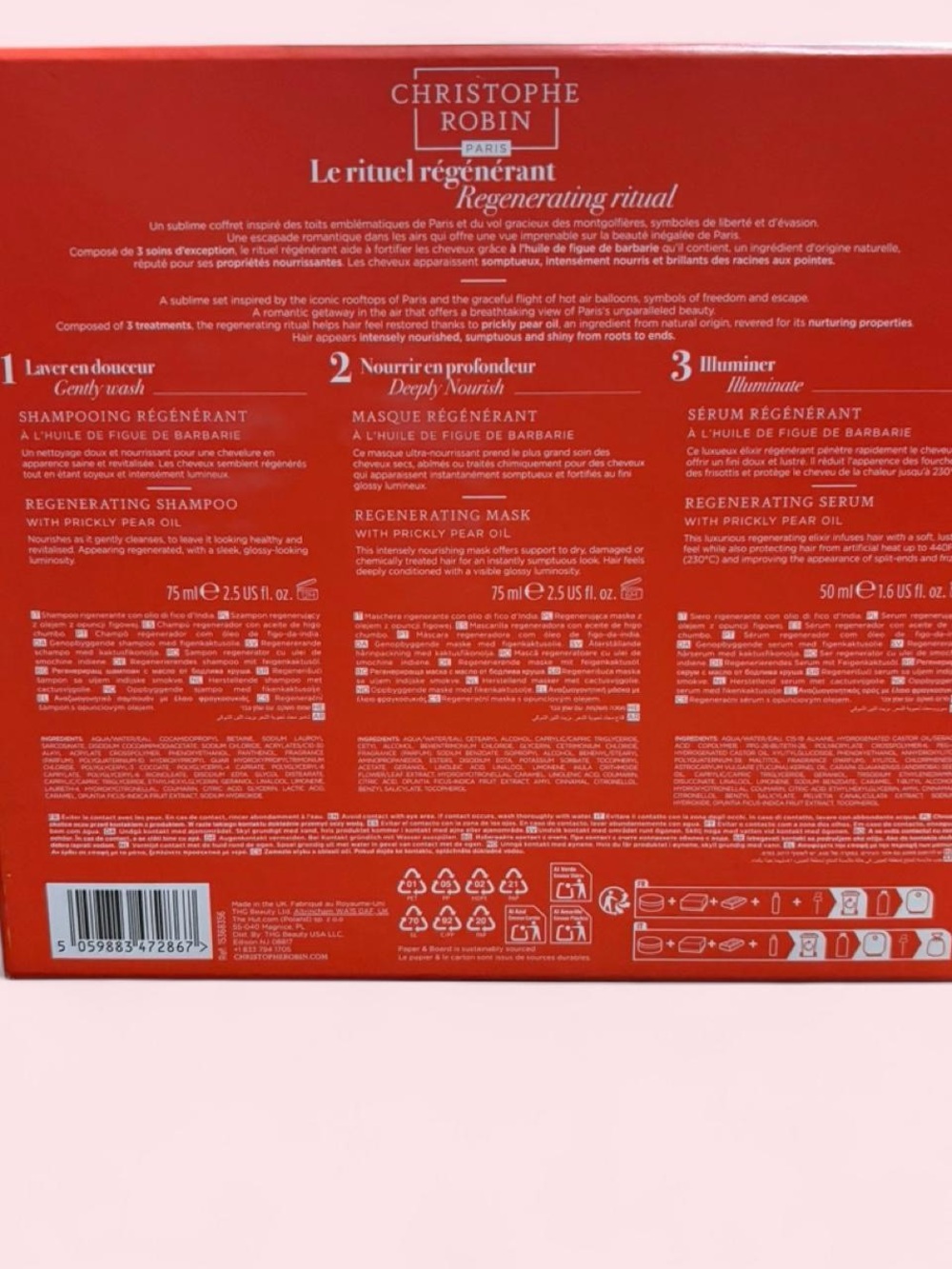 Christophe Robin Regenerating Ritual Gift Set - Pink - Picture 2 of 4